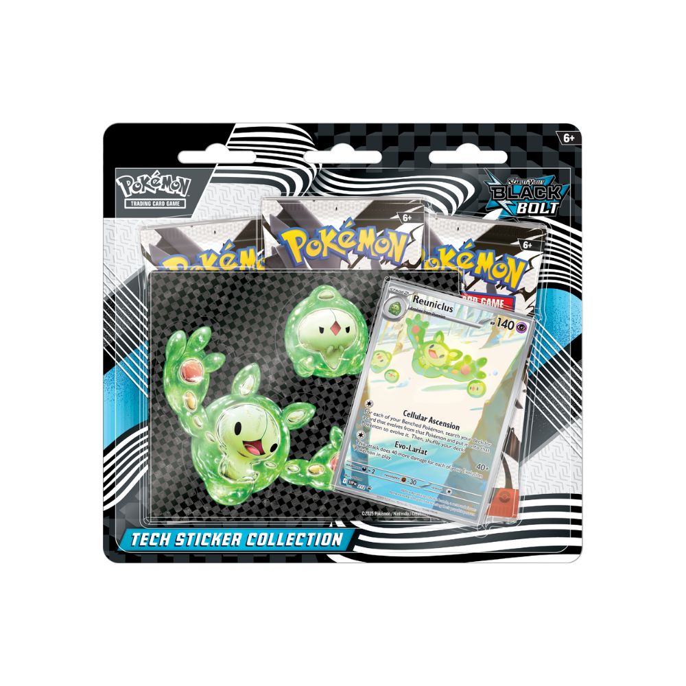 Pokemon Black Bolt Tech Sticker Collection